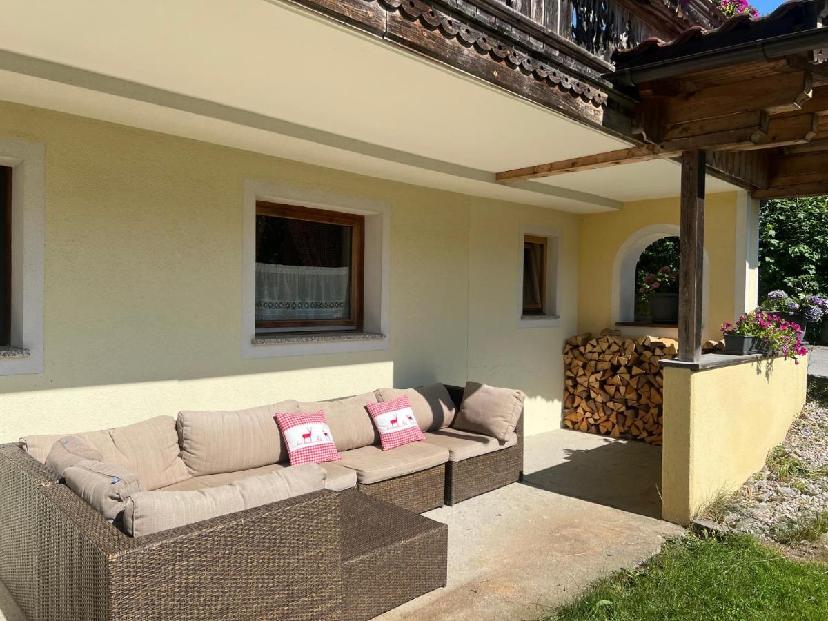 Ferienwohnung Steinbock Terrasse, Gartensauna, Garten, Grillplatz Stumm Buitenkant foto